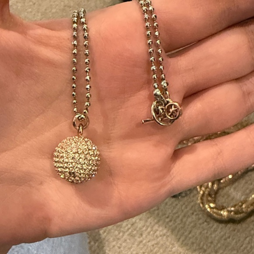 Michael Kors Gold Crystal Ball Necklace